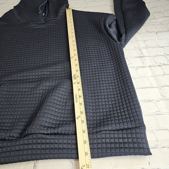 LaMode Womens XXL 2XL Blue Hoodie Textured Lightweight‎ Kangaroo Pocket - Picture 6 of 9